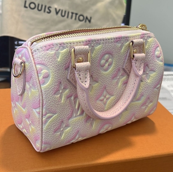 Louis Vuitton Nano Speedy M81508 Pink Monogram Empreinte Embossed Limited Editio - Picture 2 of 3